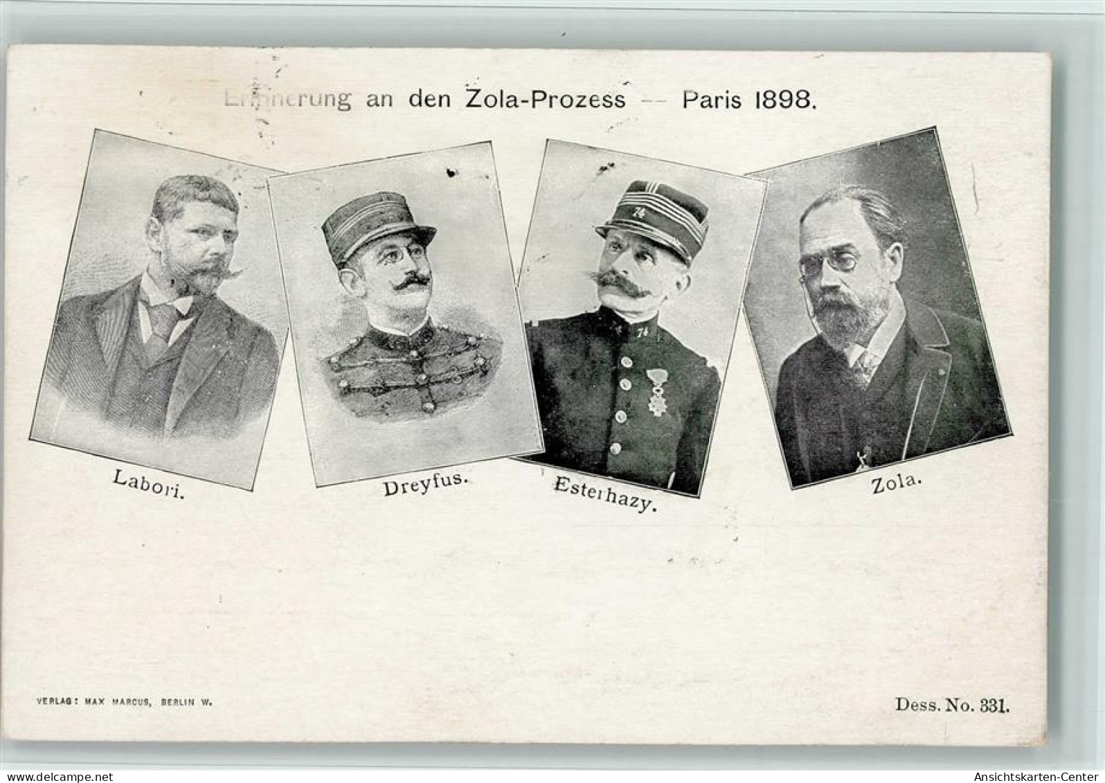 13105406 - Dreyfuss / Zola Erinnerung An Den Zola - People