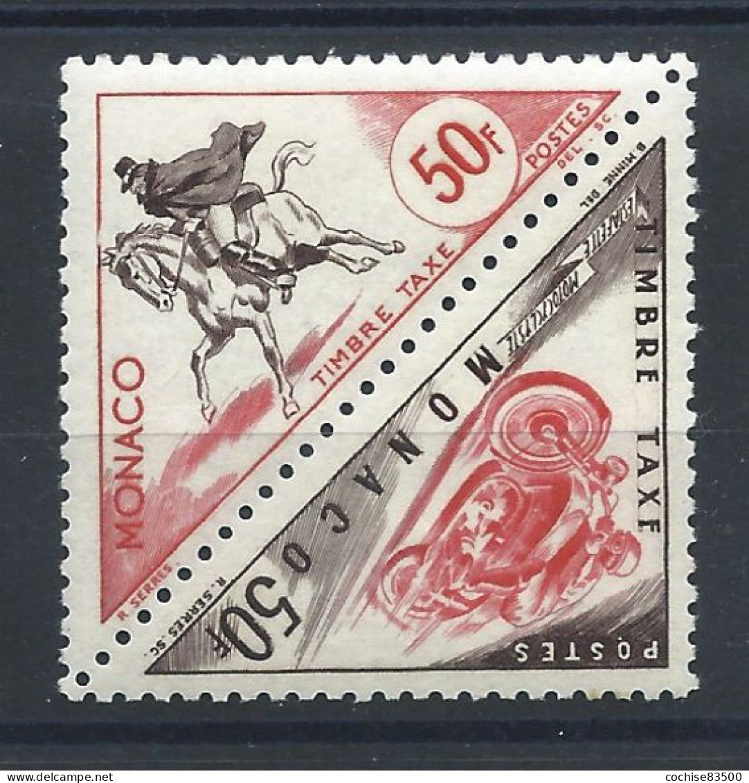 Monaco Taxe N°52/53** (MNH) 1953 - Transports - Portomarken