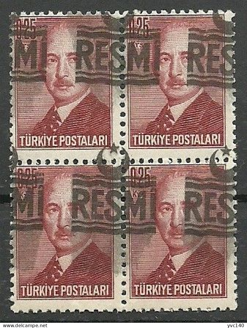 Turkey; 1955 Official Stamp 0.25 K. ERROR "Shifted Overprint" MNH** - Dienstzegels