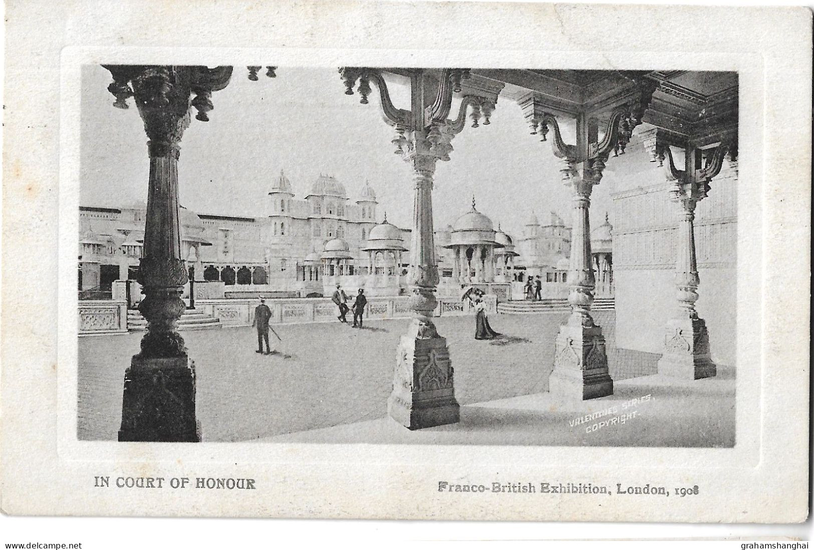 4 Postcards Lot UK London Franco-British Exhibition 1908 Various Views All Posted - Exposiciones