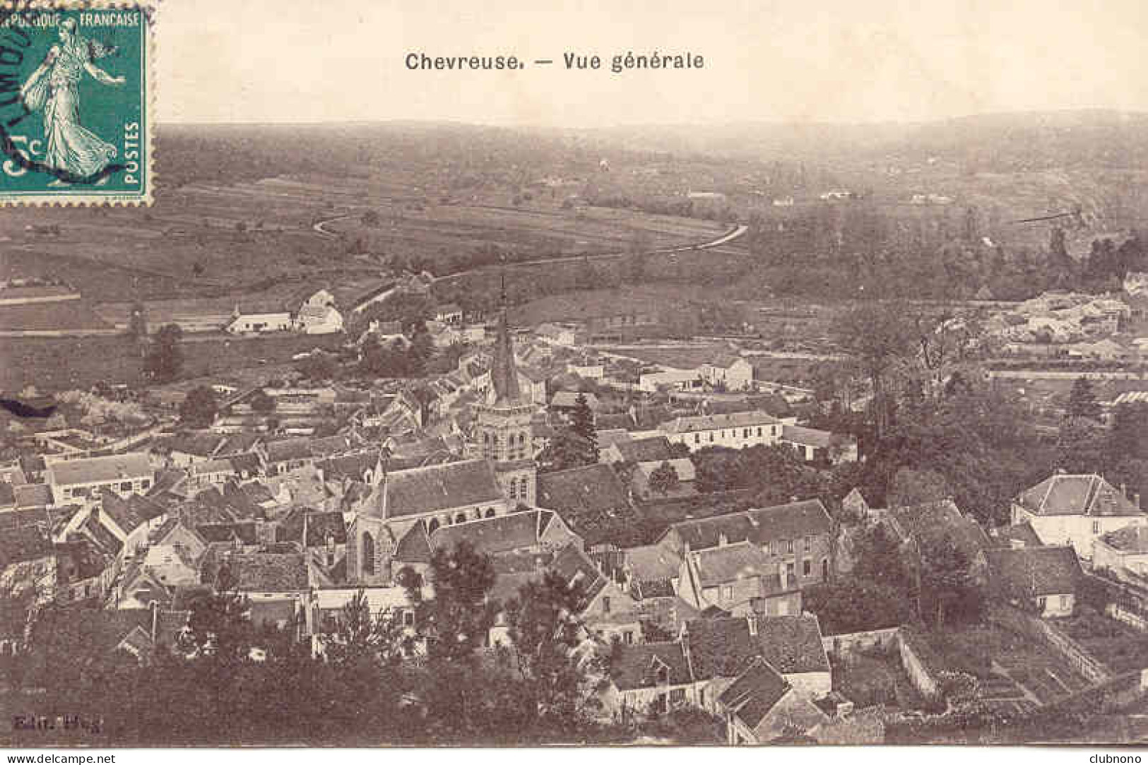 CPA - CHEVREUSE - VUE GENERALE (LA PLUS BELLE VUE) - Chevreuse