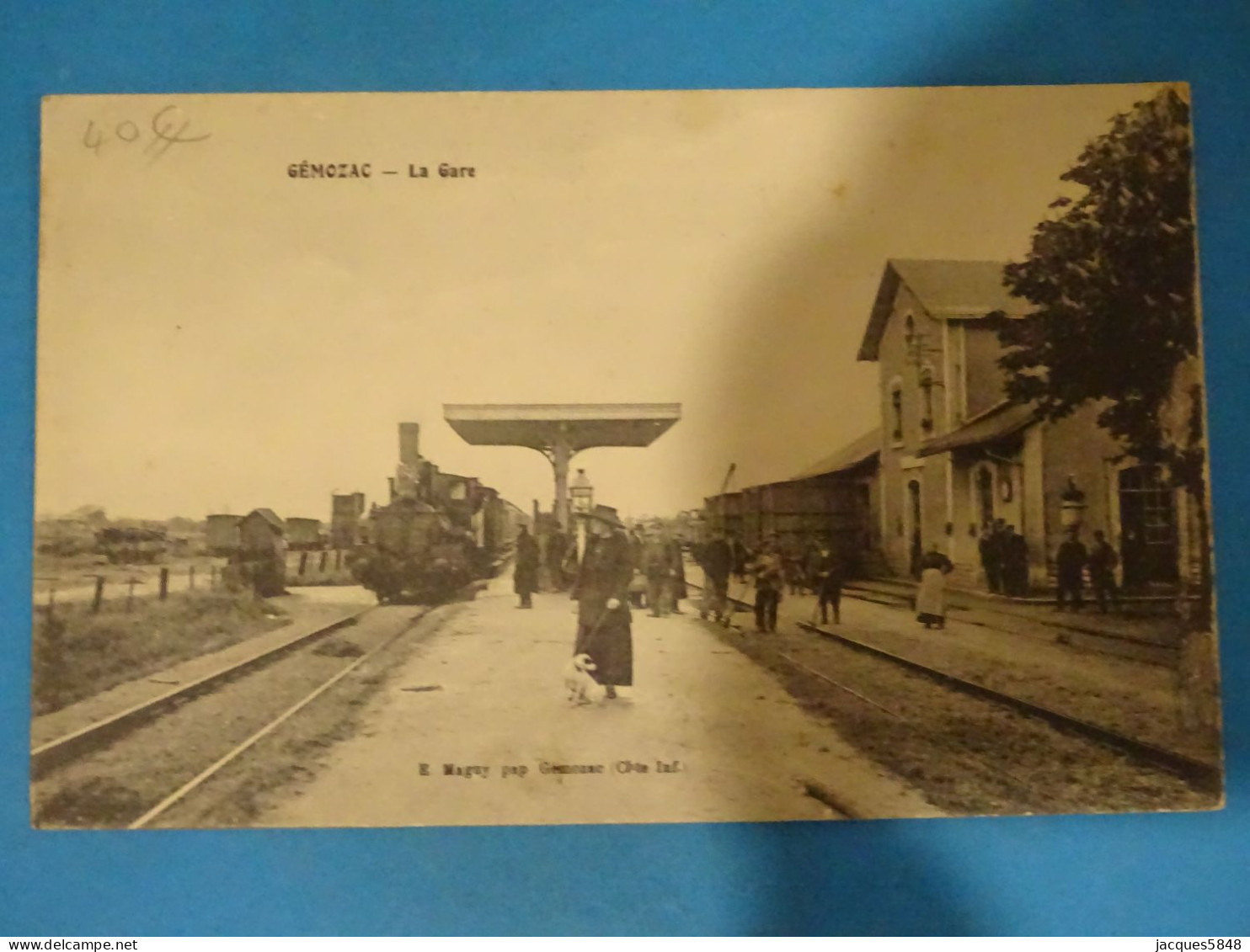 17) Gémozac - N° - La Gare ( Train ) - Année:1918 - EDIT: Maguy - Andere & Zonder Classificatie