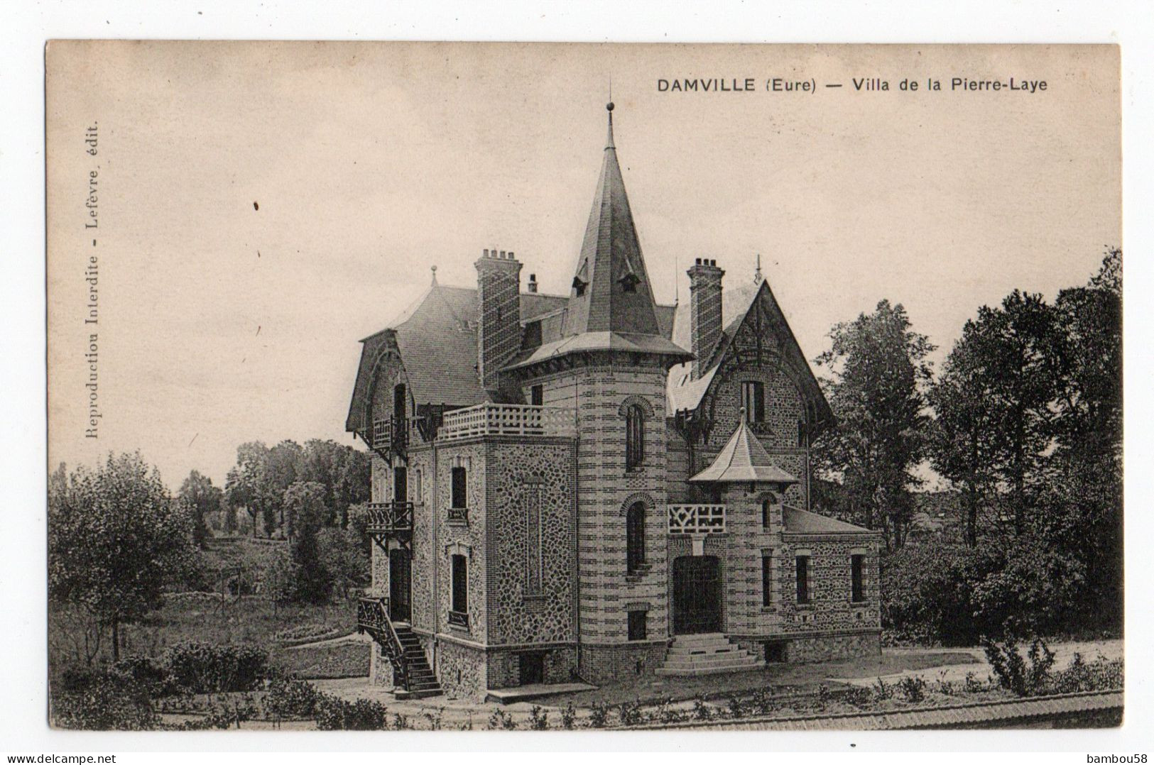 DAMVILLE * EURE * VILLA DE LA PIERRE LAYE * édit. Lefèvre - Sonstige & Ohne Zuordnung