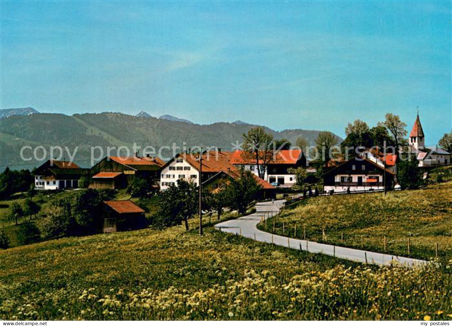 73672155 Knottenried Allgaeu Ortsansicht Mit Kirche Bergstaettgebiet Oberallgaeu - Immenstadt