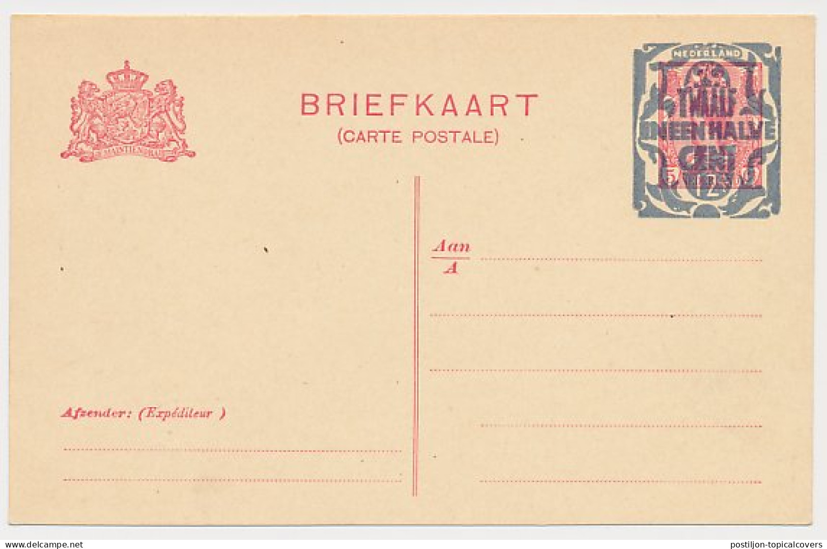 Briefkaart G. 161 - Dubbele Punt Ontbreekt - Postwaardestukken