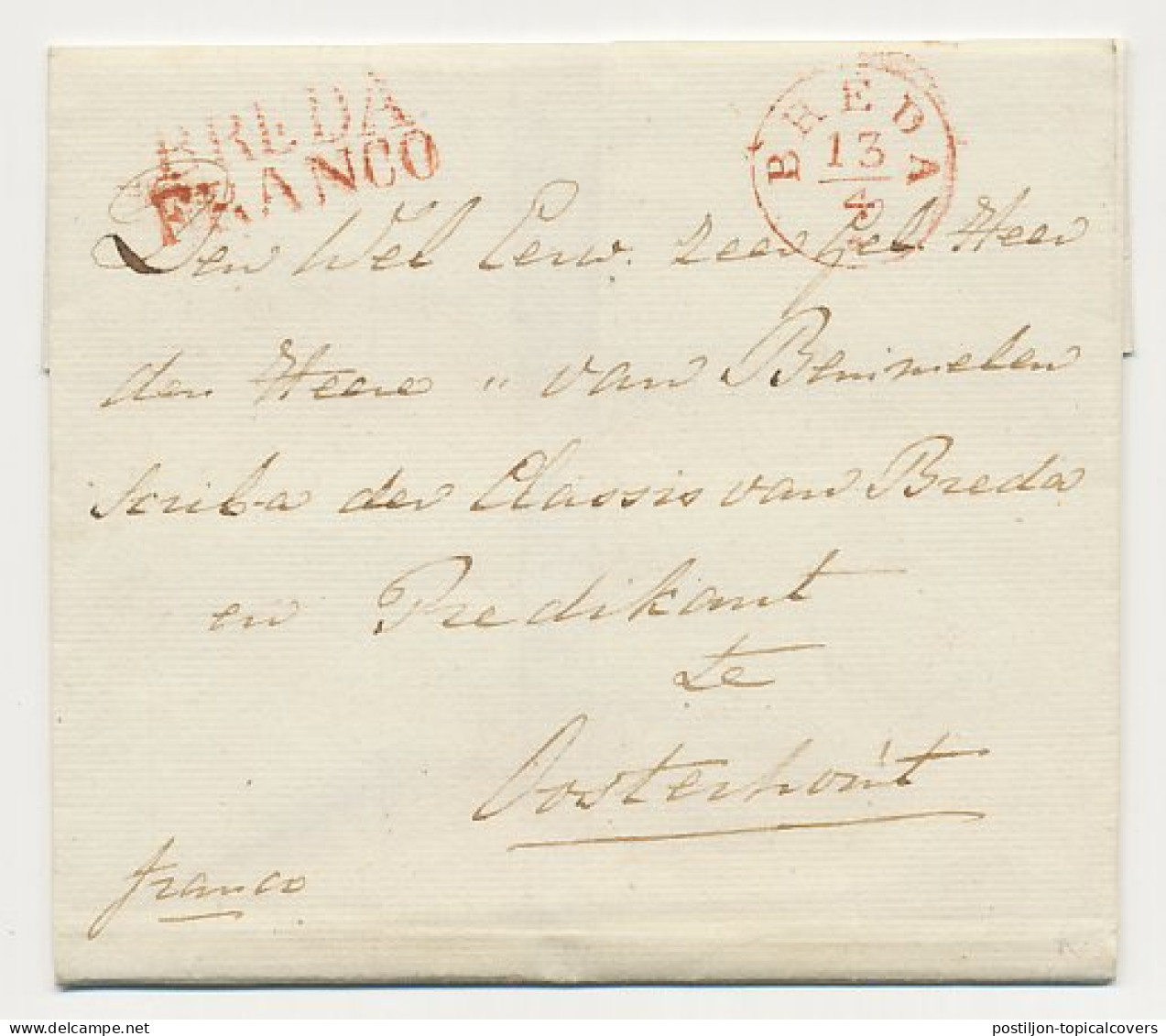Distributiekantoor Fijnaart - Breda - Oosterhout 1838 - ...-1852 Precursores