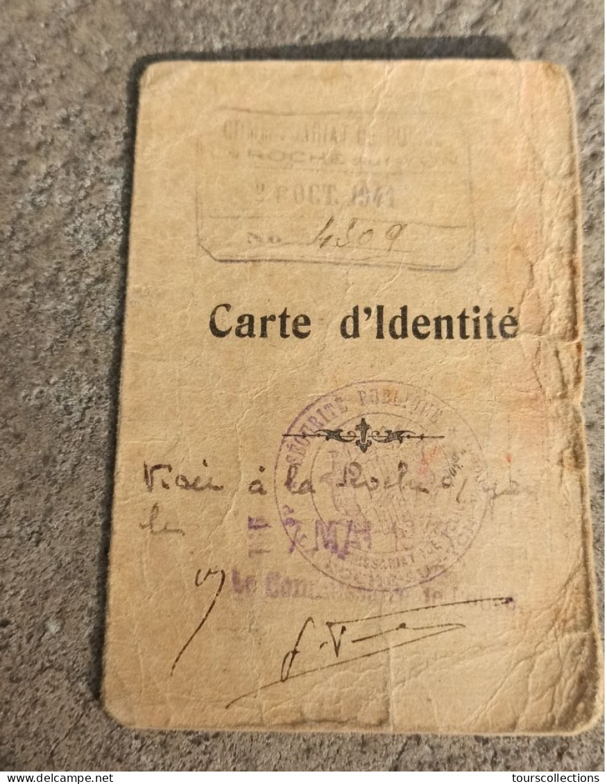 CARTE D'IDENTITE De BOISLIVEAU Jeannine Née En 1919 à La Roche Sur Yon Vendée (85) Carte De 1939 Ww2 Début De La Guerre - Historische Dokumente