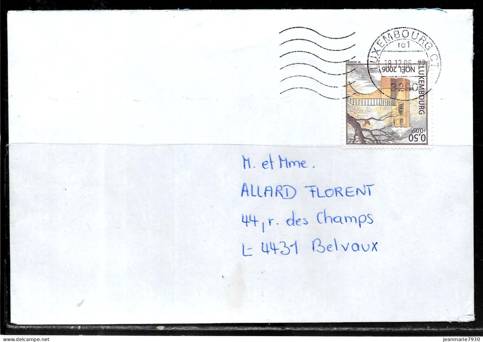 H358 - LETTRE DE LUXEMBOURG DU 18/12/06 - Briefe U. Dokumente