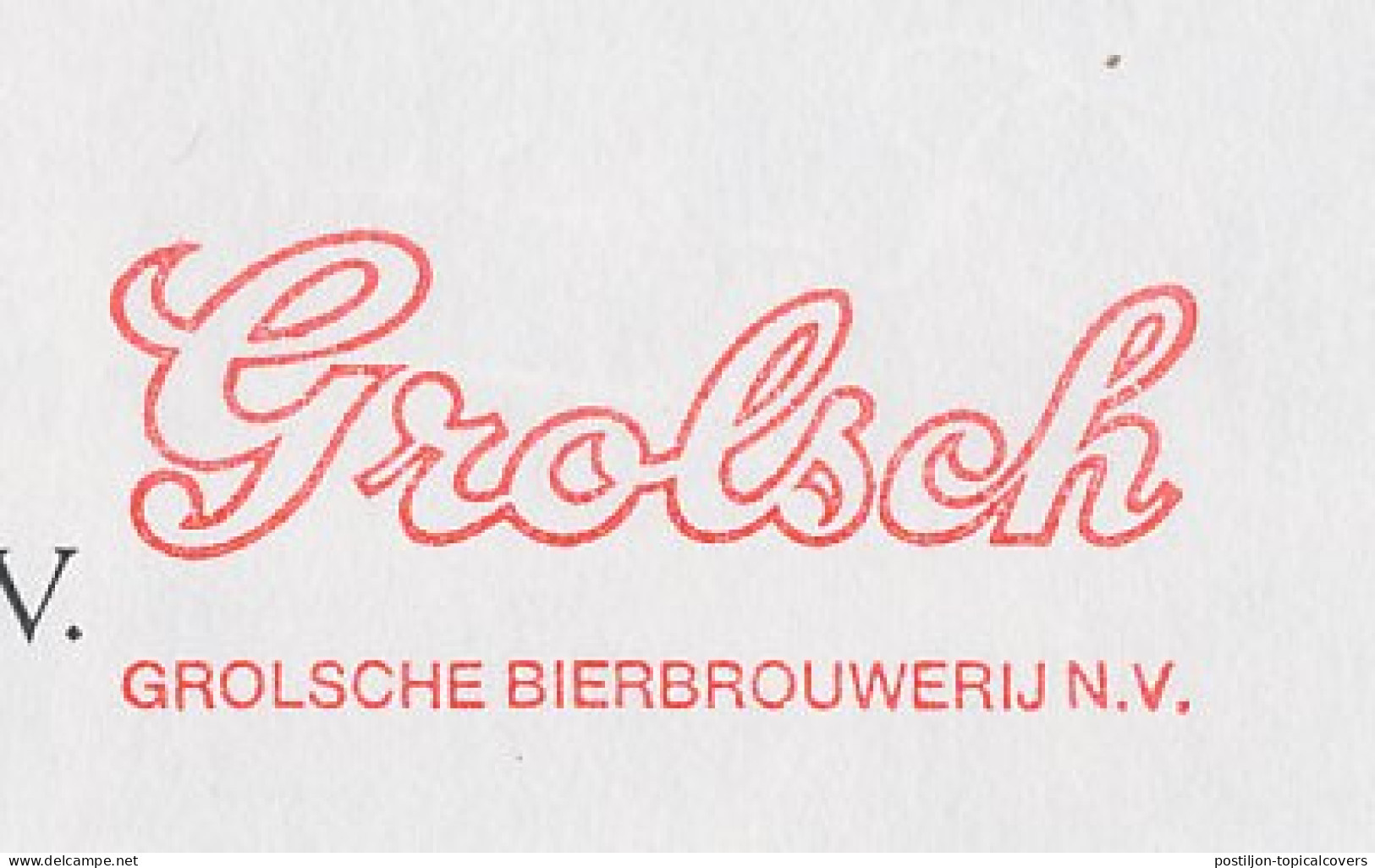 Meter Cover Netherlands 1987 Beer - Grolsch Beer Brewery - Wines & Alcohols