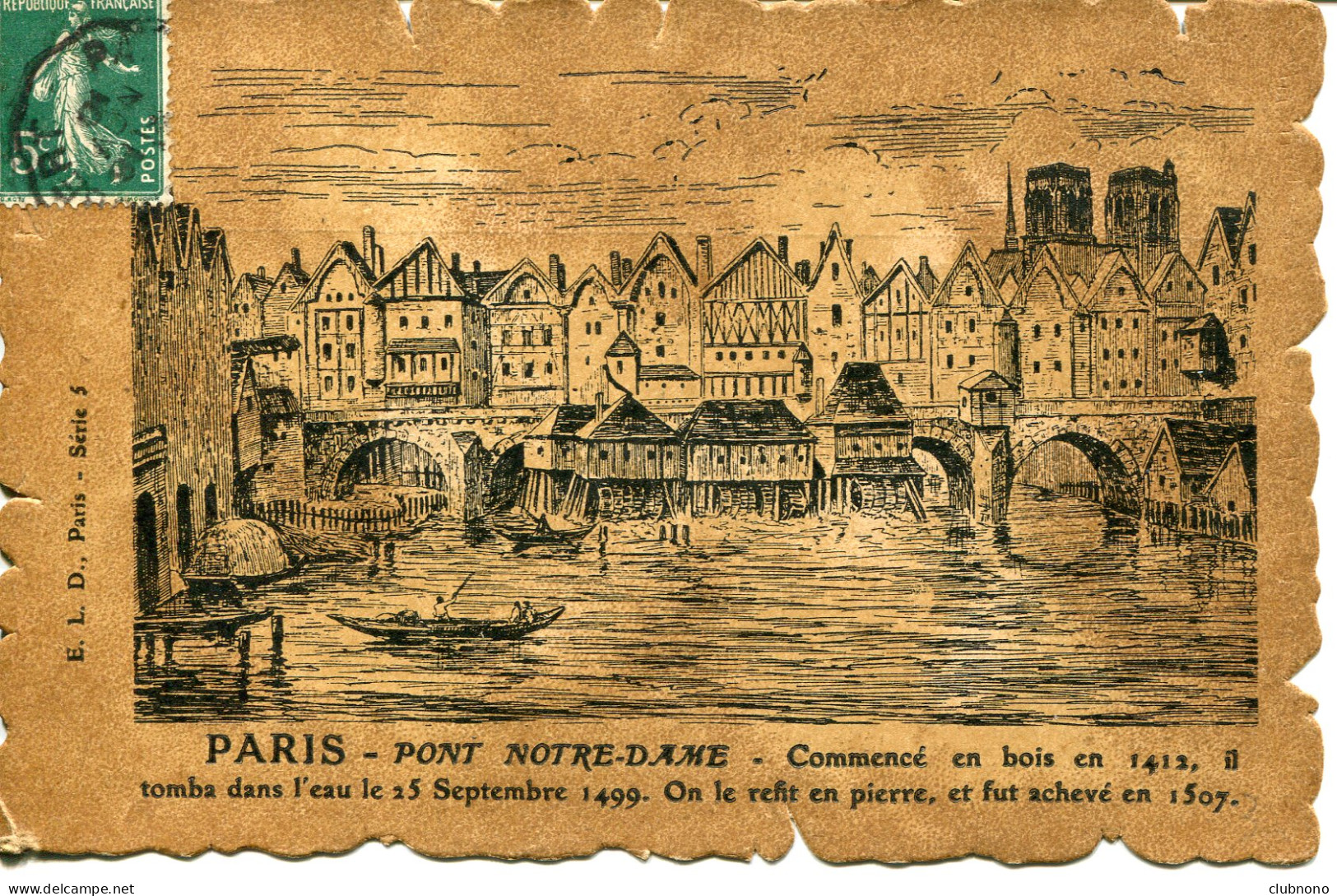 CPA - PARIS - PONT NOTRE-DAME  - Ponts