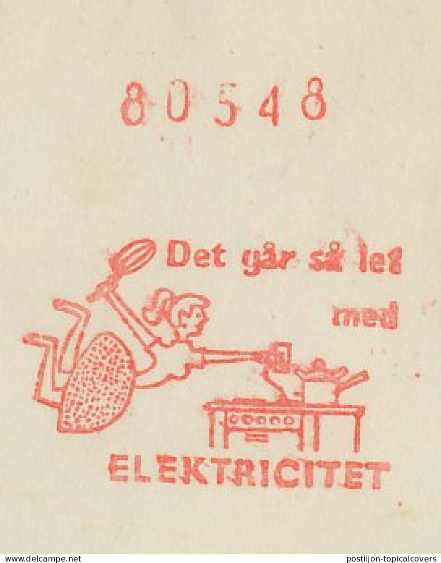 Meter Cover Denmark 1958 Electric Cooking - Non Classificati