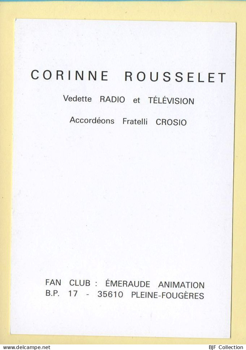 Corinne ROUSSELET (voir Scan Recto/verso) - Cantantes Y Músicos