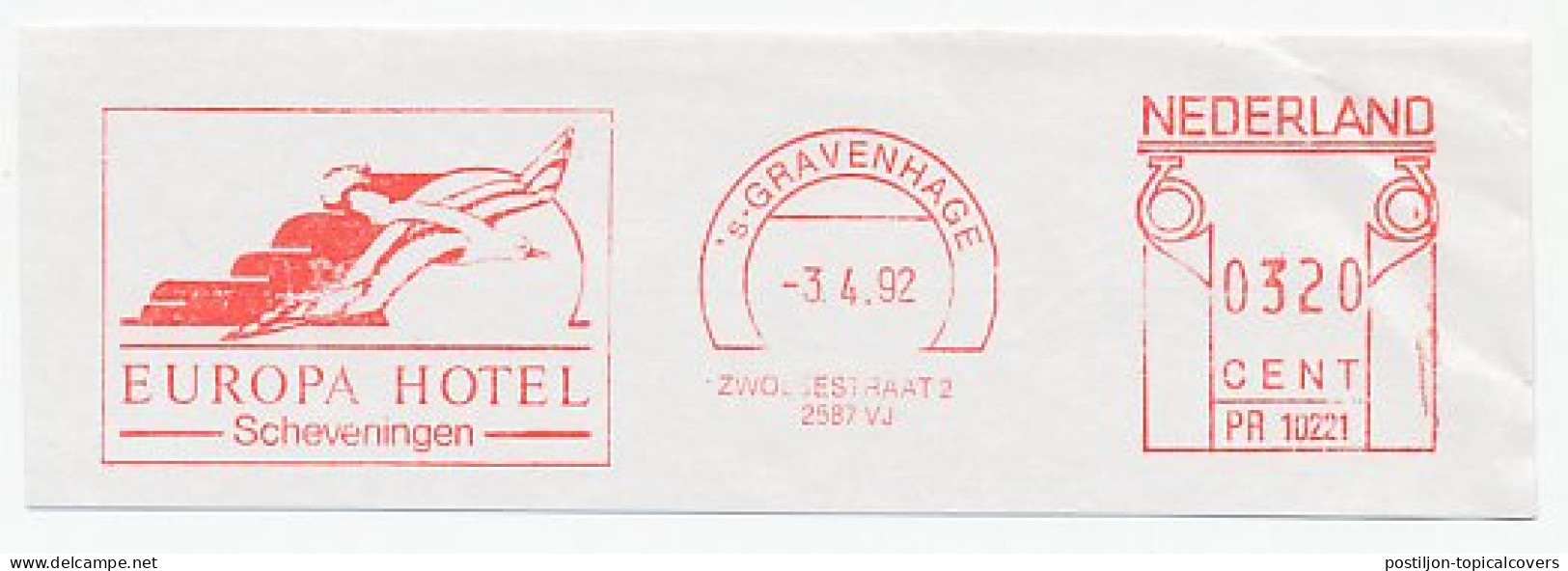 Meter Cut Netherlands 1992 Seagull - Autres & Non Classés