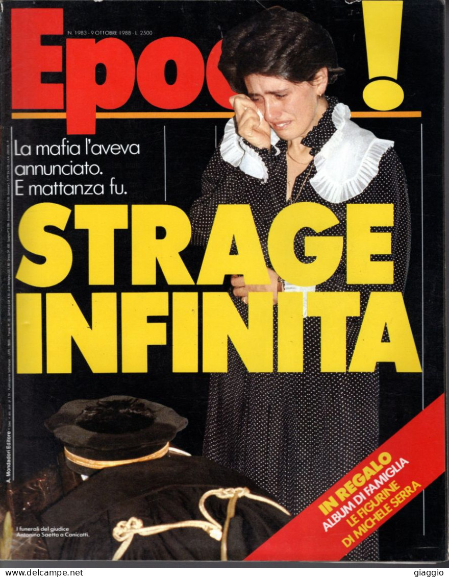 °°° RIVISTA EPOCA N° 1983 DEL 9 OTTOBRE 1988 °°° - Otros & Sin Clasificación