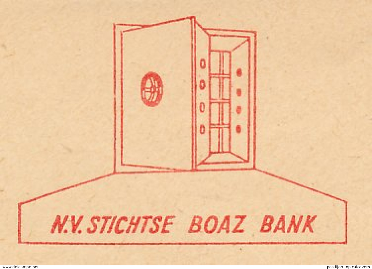 Meter Cover Netherlands 1957 Safe - Bank - Bunnik - Ohne Zuordnung