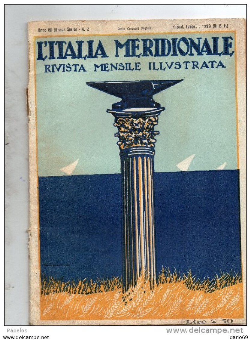 1928 L'ITALIA MERIDIONALE - RIVISTA MENSILE - Otros & Sin Clasificación