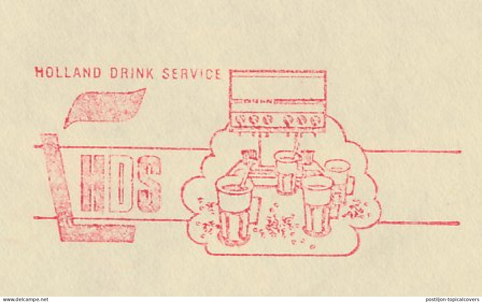 Meter Cover Netherlands 1985 Cafe Bar - Drink Service - Other & Unclassified