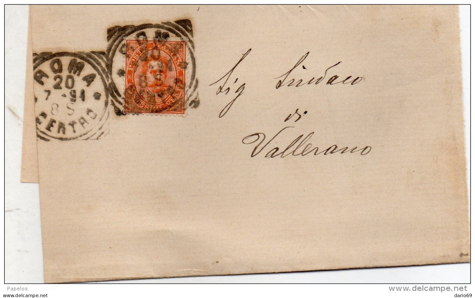 1894 LETTERA CON ANNULLO ROMA - Storia Postale