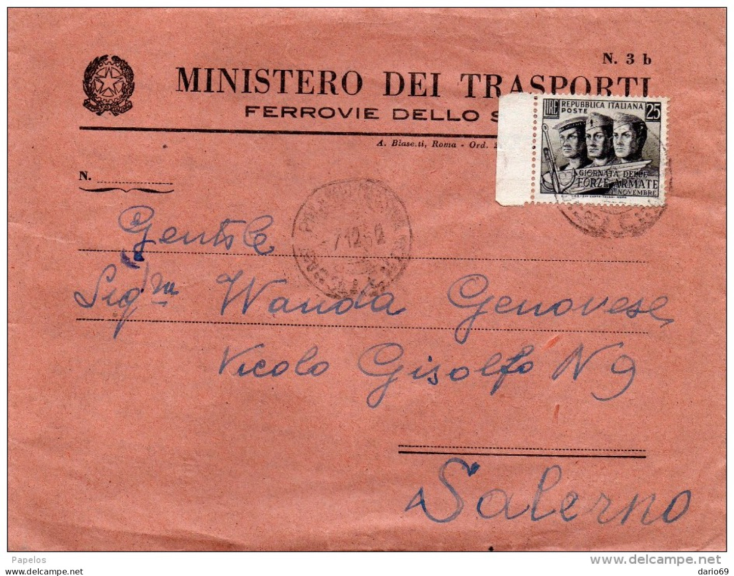 1952 LETTERA - 1946-60: Marcofilie