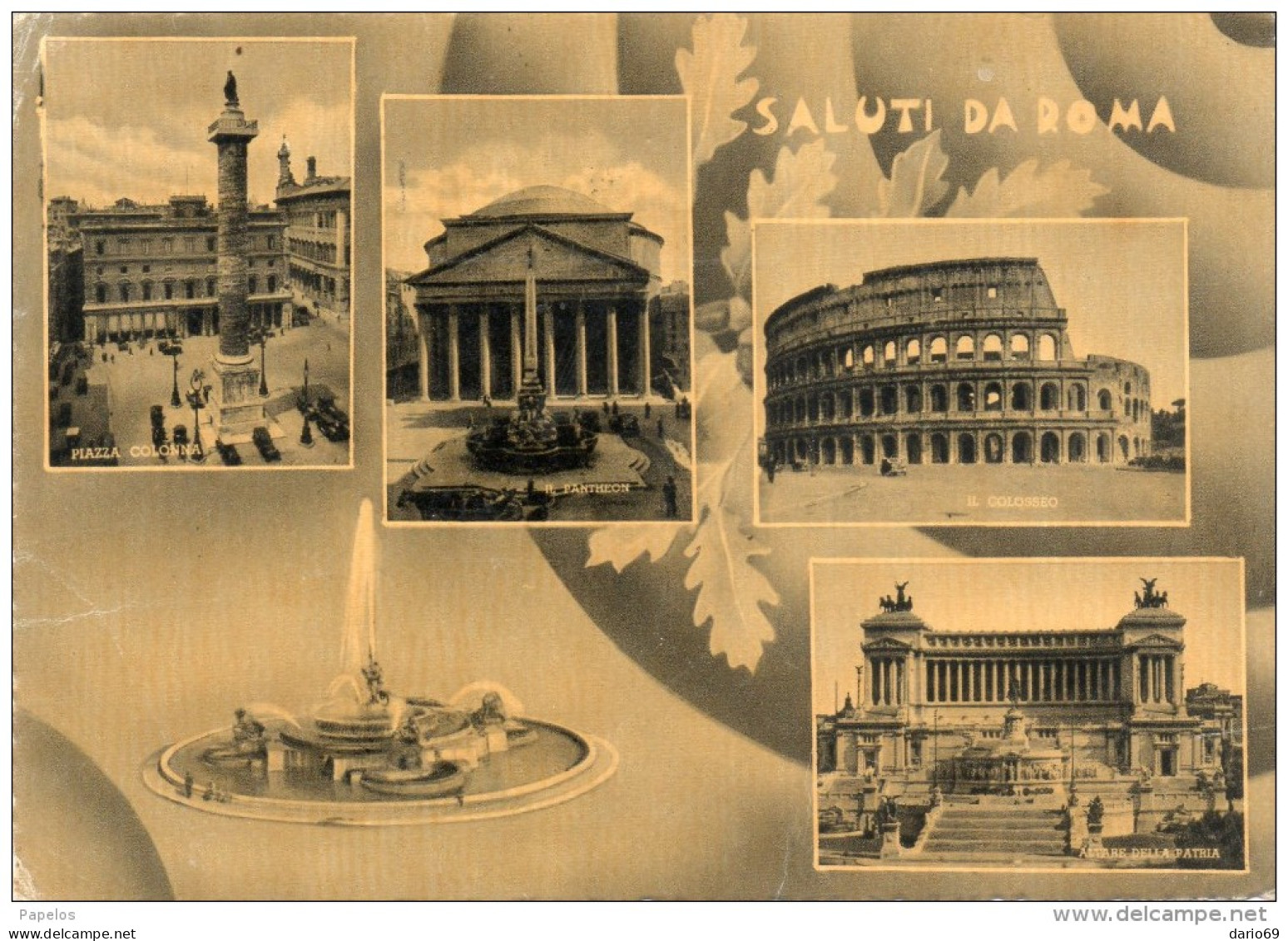 1951 CARTOLINA CON ANNULLO ROMA - Autres & Non Classés