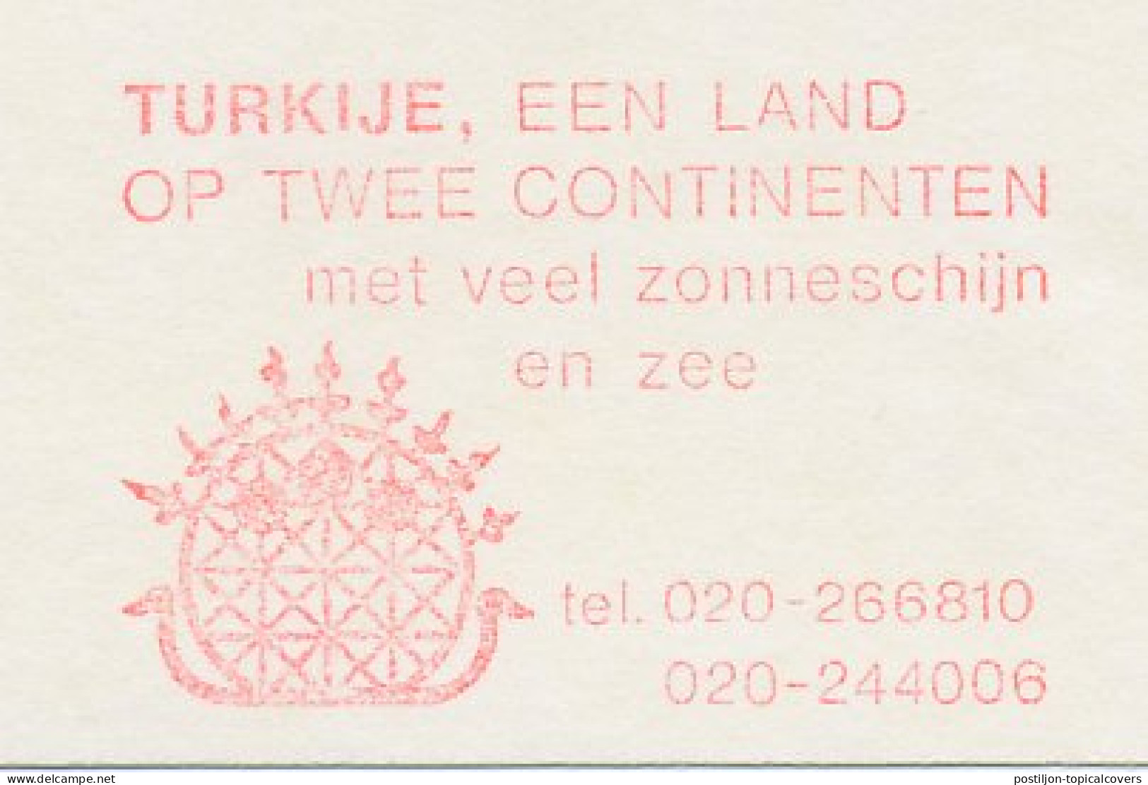 Meter Cut Netherlands 1997 Turkey - Country On Two Continents - Ohne Zuordnung