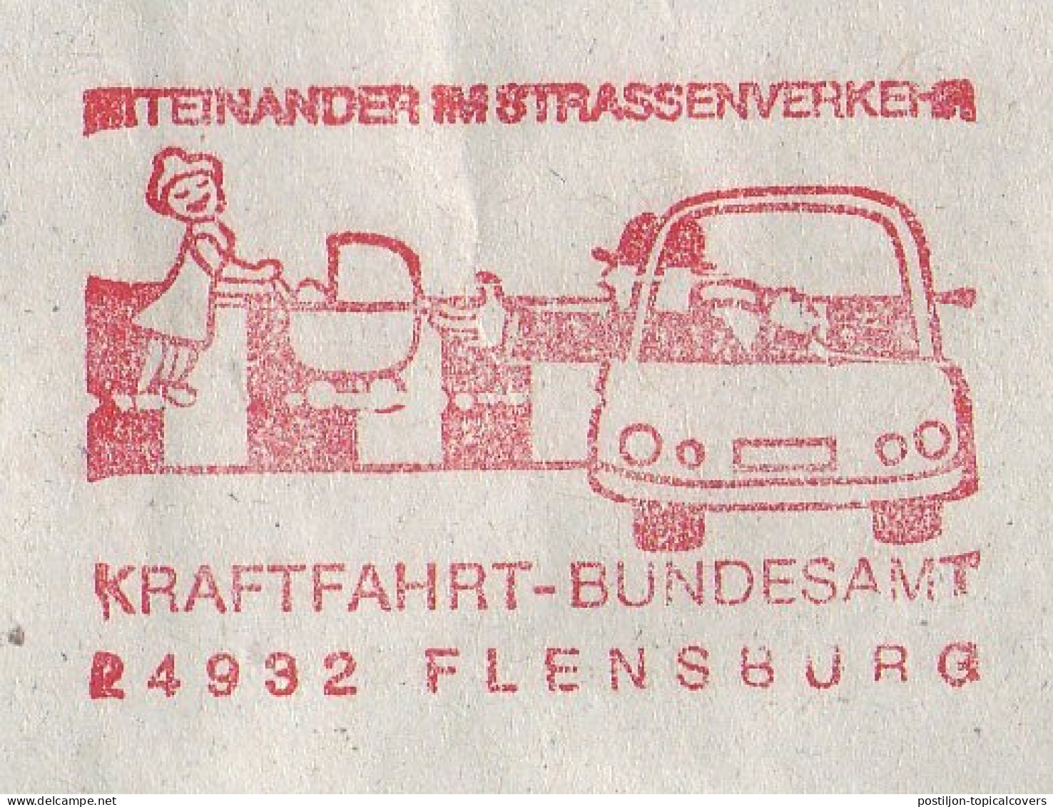 Meter Cover Germany 1999 Traffic Safety - Stroller - Crosswalk - Sonstige & Ohne Zuordnung