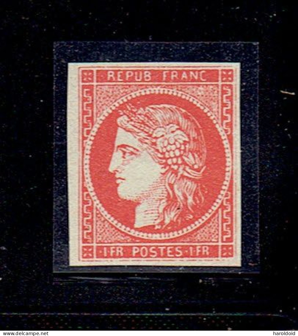 FAUX - TP N°7 Vermillion Vif NSG - FAKE / FORGED - Lettres & Documents