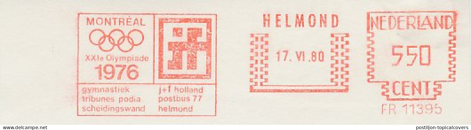 Meter Cut Netherlands 1980 Olympic Games Montreal 1976 - Andere & Zonder Classificatie