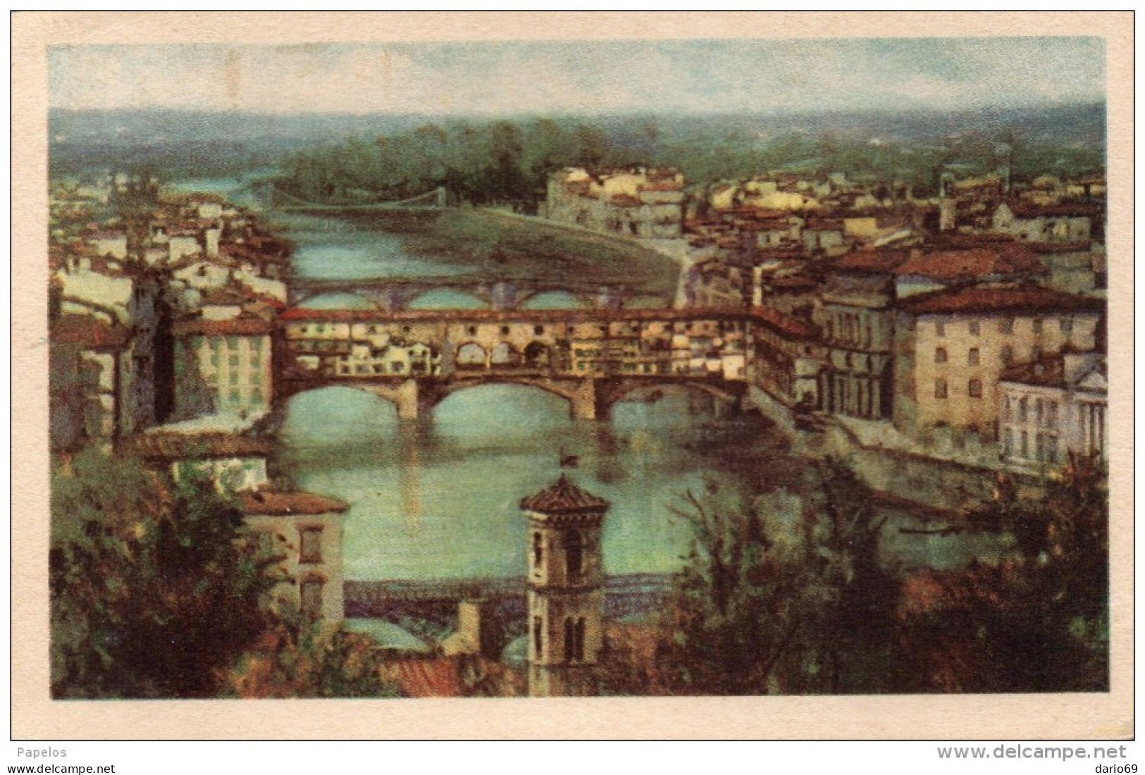 1938 CARTOLINA CON ANNULLO FIRENZE X    U.S.A - Marcophilia