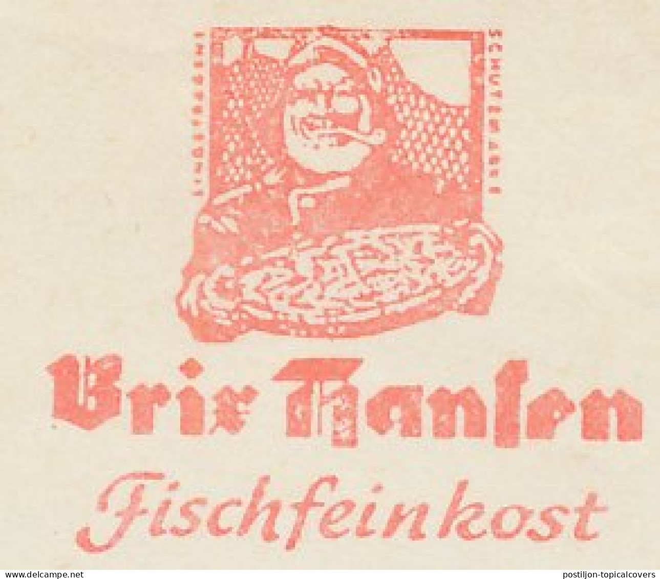 Meter Cut Germany 1969 Fisherman - Pipe Smoking - Fishes