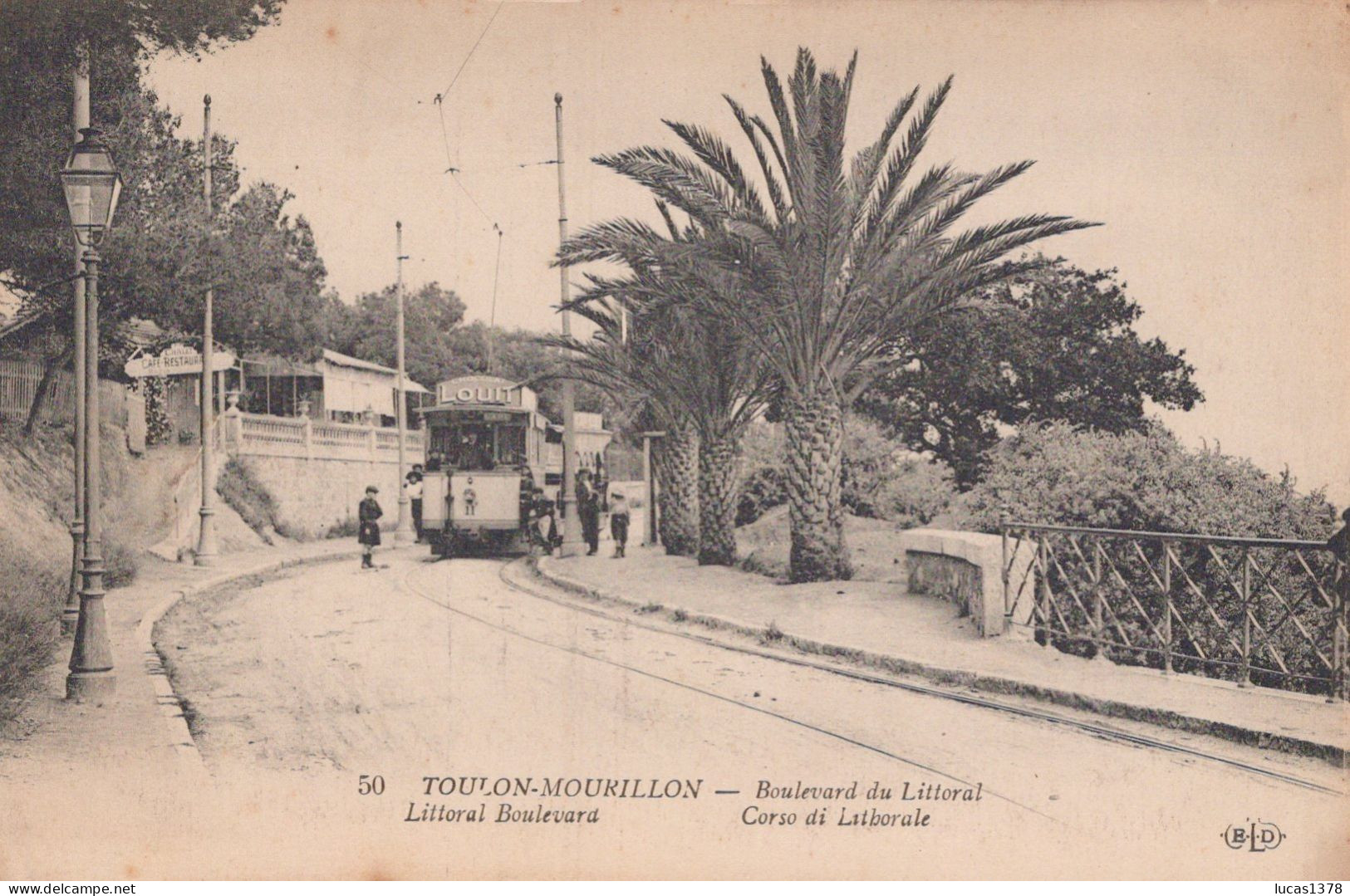 83 / TOULON / MOURILLON / BOULEVARD DU LITTORAL / TRAMWAY PUB LOUIT  / ELD 50 - Toulon