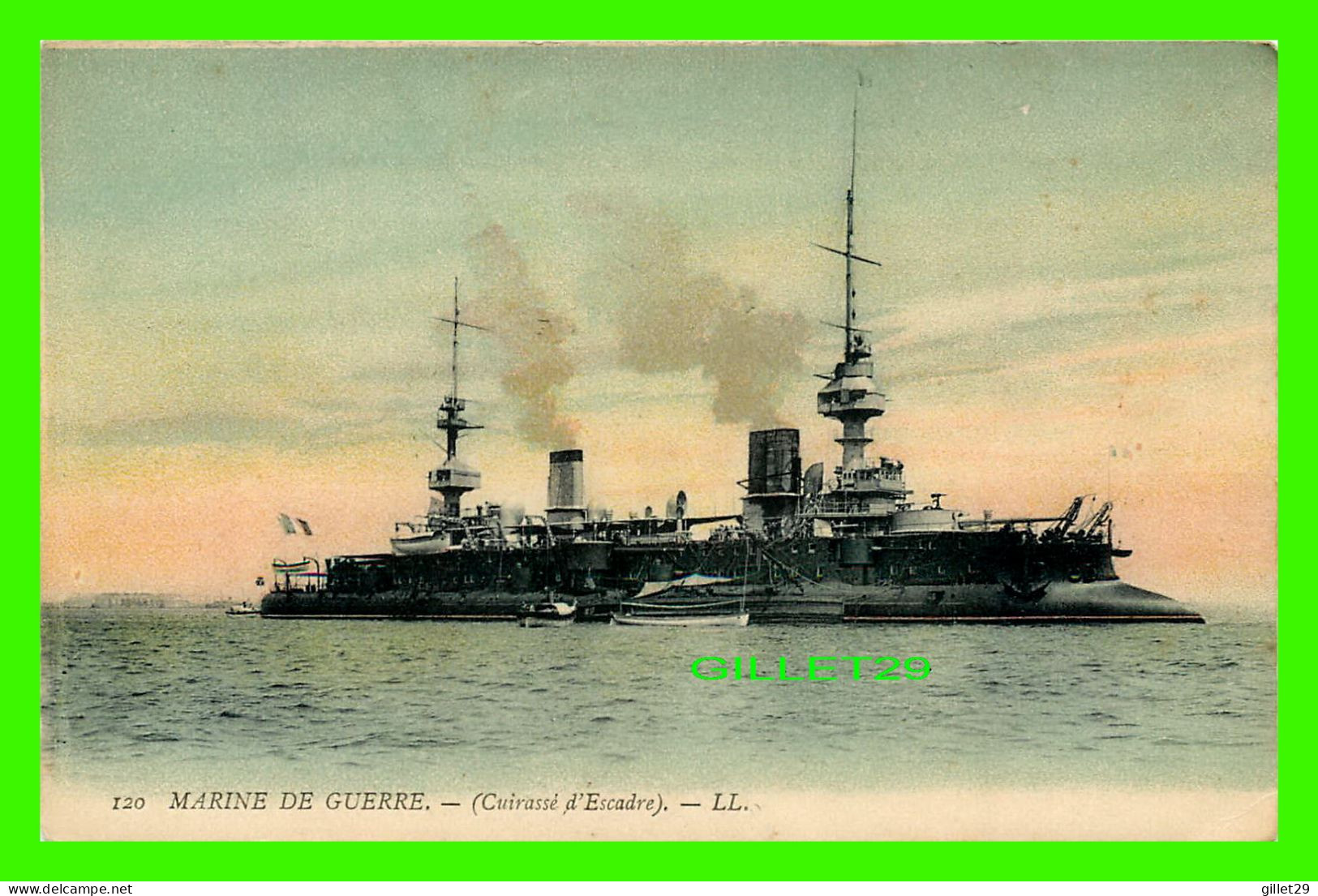 SHIP, BATEAU, MARINE DE GUERRE - CUIRASSÉ D'ESCADRE - LL. - - Warships