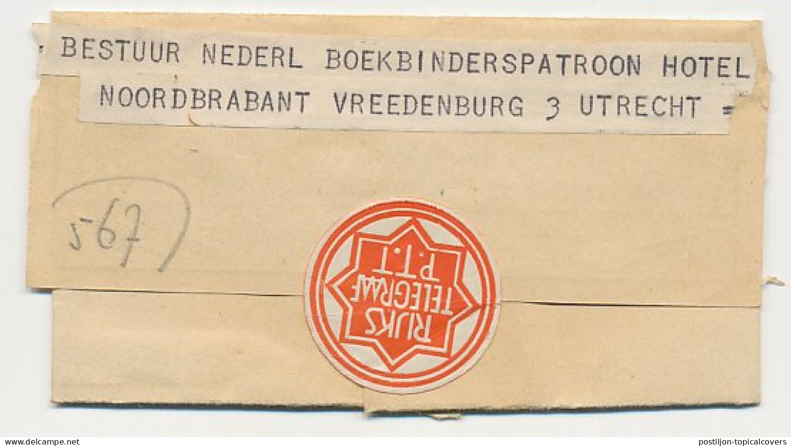 Telegram Meppel - Utrecht 1946 - Stempel Rijkstelegraaf - Non Classés
