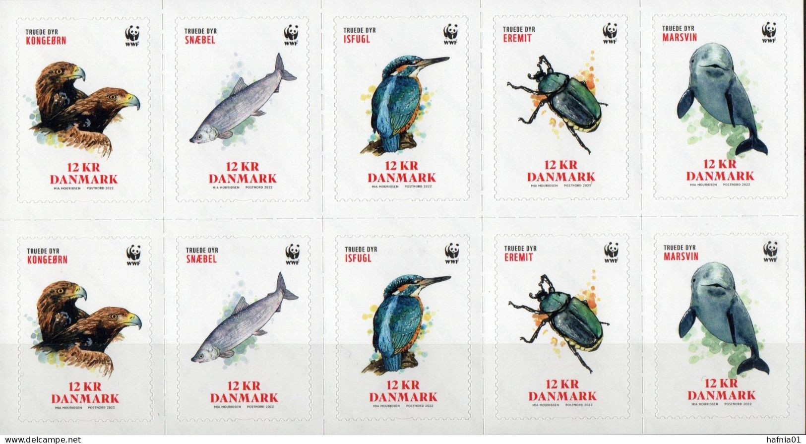 Denmark 2022. WWF Endangered Species. Booklet MNH. - Markenheftchen