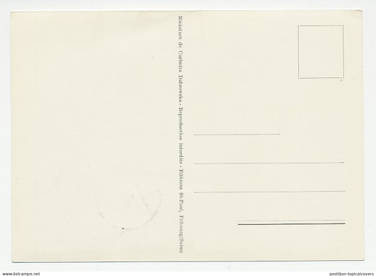 Maximum Card Vatican 1953 Sancta Maria Goretti - Pigeon - Other & Unclassified