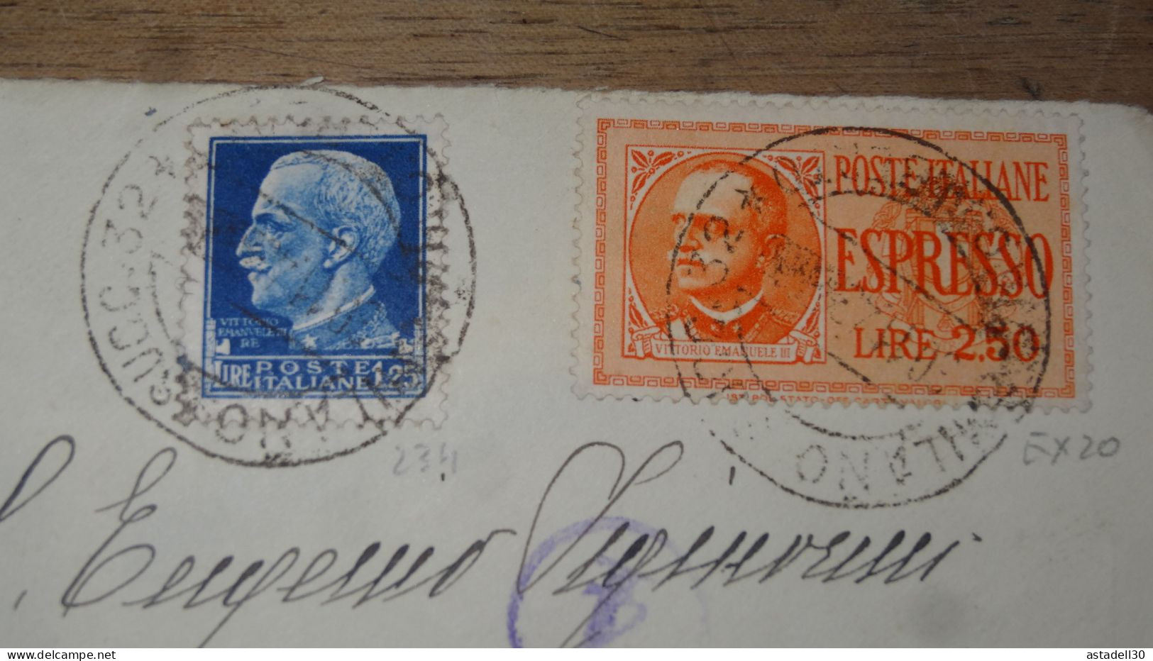Enveloppe ITALIA, Censure, Express Stamp, 1942  ......... Boite1 ..... 240424-232 - Marcofilía