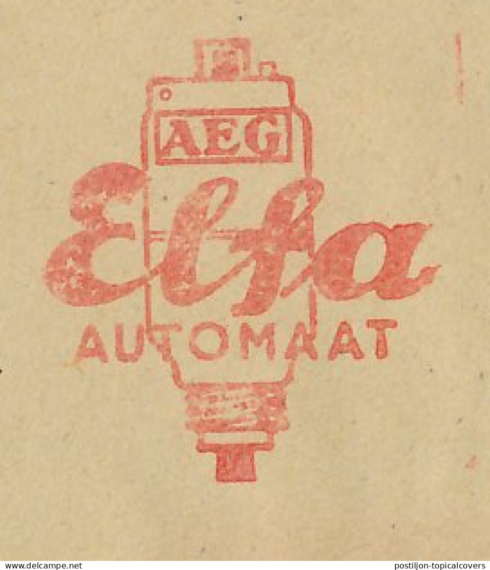 Meter Cover Netherlands 1936 Fuse - AEG - Elfa  - Elettricità