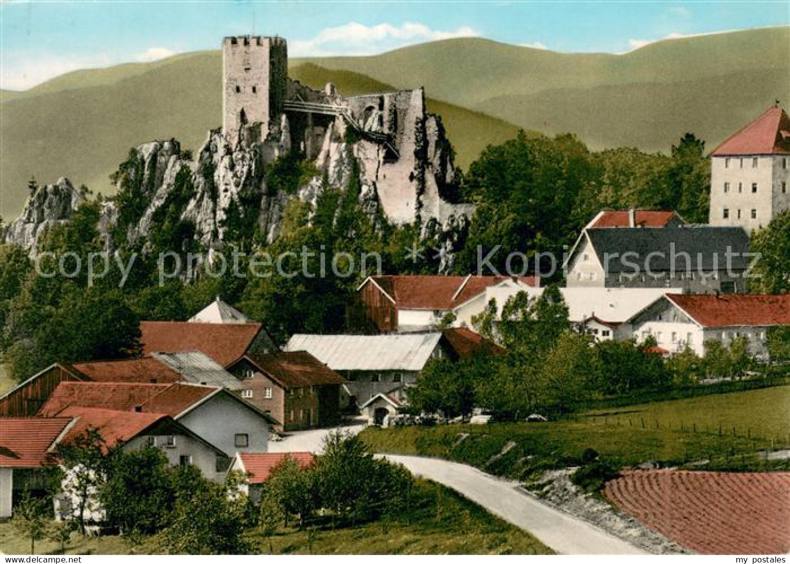 73672041 Weissenstein Regen Ortsansicht Mit Burg Weissenstein Am Pfahl Bayerisch - Regen