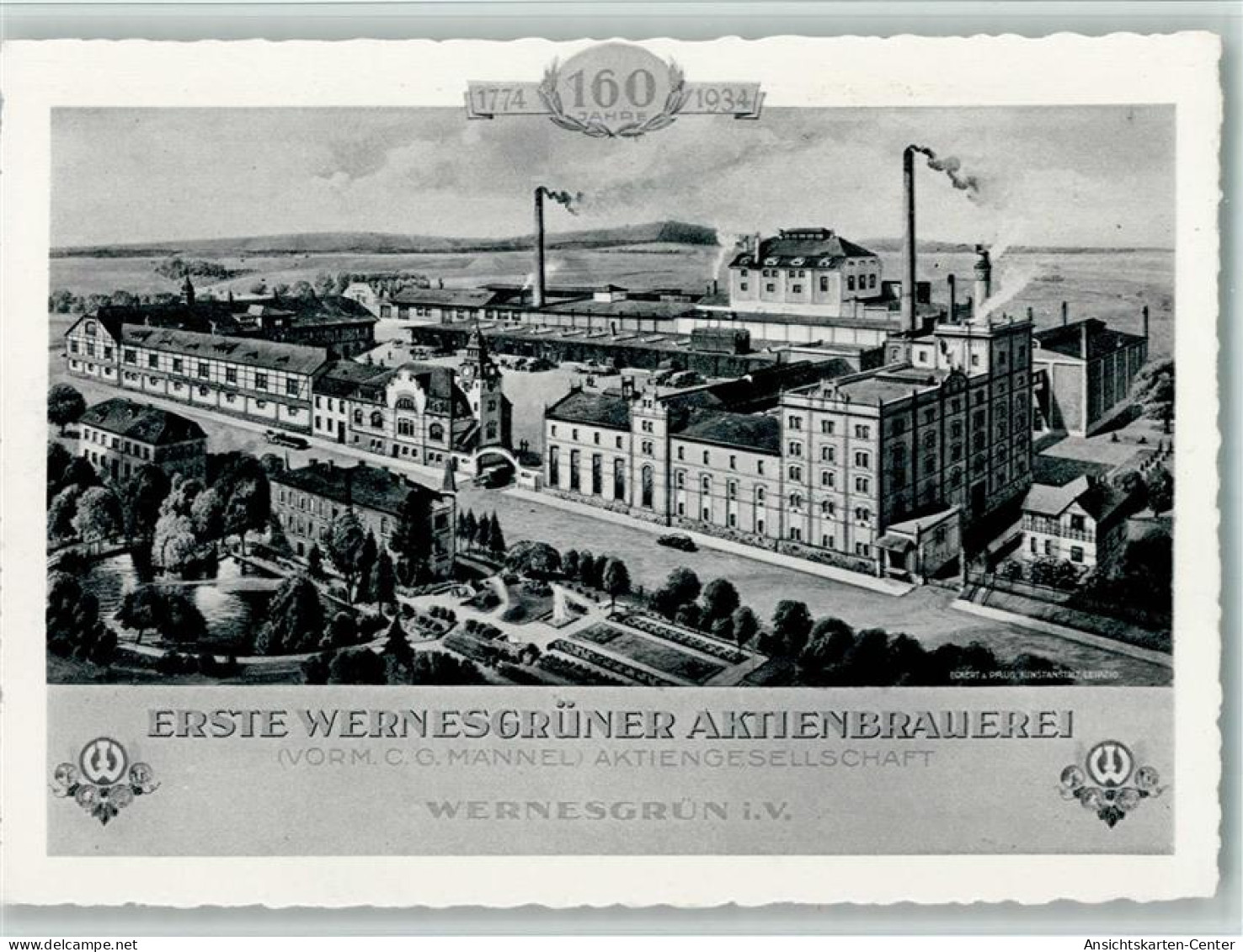 13206006 - Brauereien Wernesgruener Brauerei 160 Jahre , - Otros & Sin Clasificación