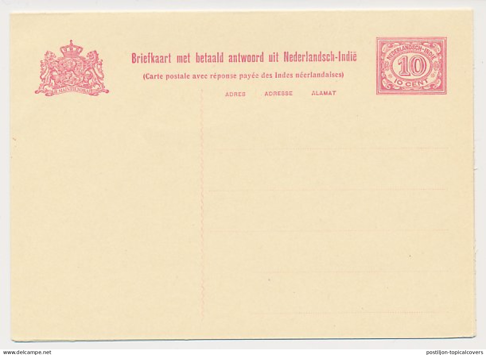 Ned. Indie Briefkaart G. 50 - Netherlands Indies