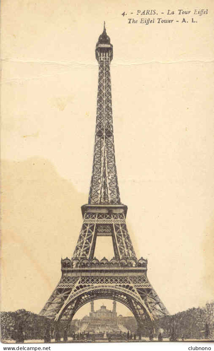 CPA - PARIS - LA TOUR EIFFEL - Eiffelturm
