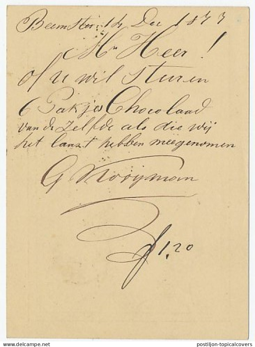 Naamstempel Middenbeemster 1877 - Brieven En Documenten