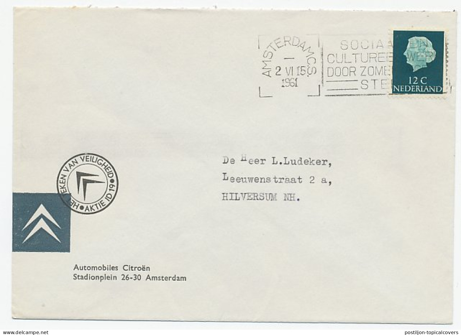 Firma Envelop Amsterdam 1961 - CitroÃ«n - Non Classés