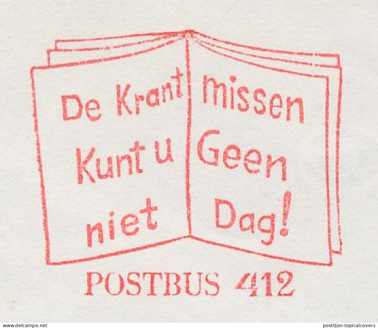 Meter Cover Netherlands 1974 Newspaper - Leeuwarden - Unclassified
