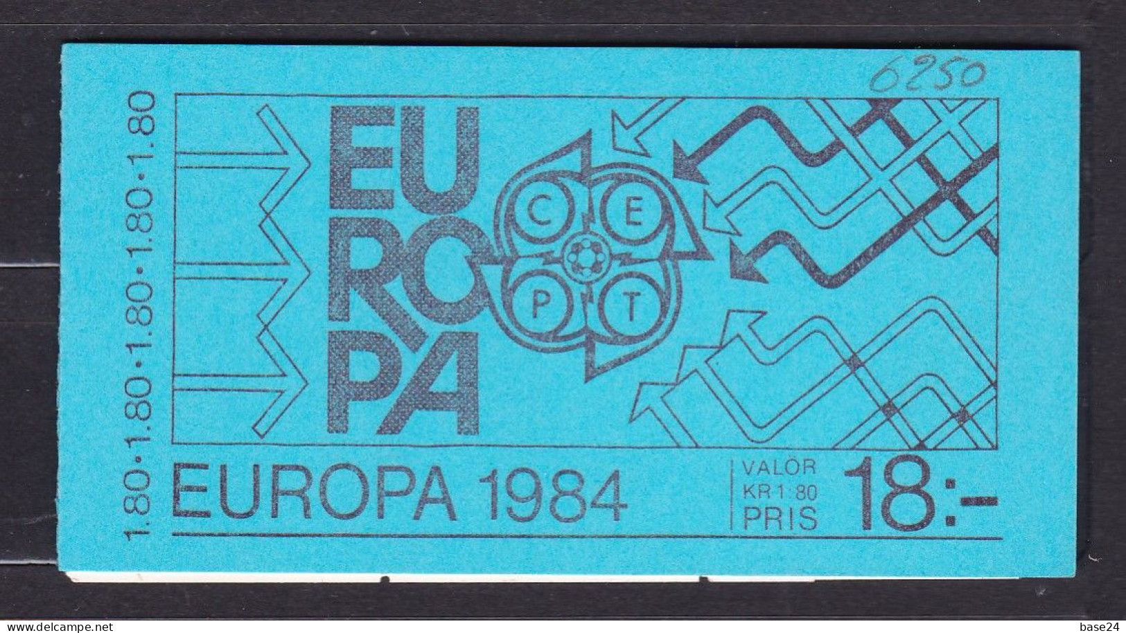 1984 Svezia Sweden EUROPA CEPT EUROPE Libretto MNH** PONTE BRIDGE Booklet - 1984
