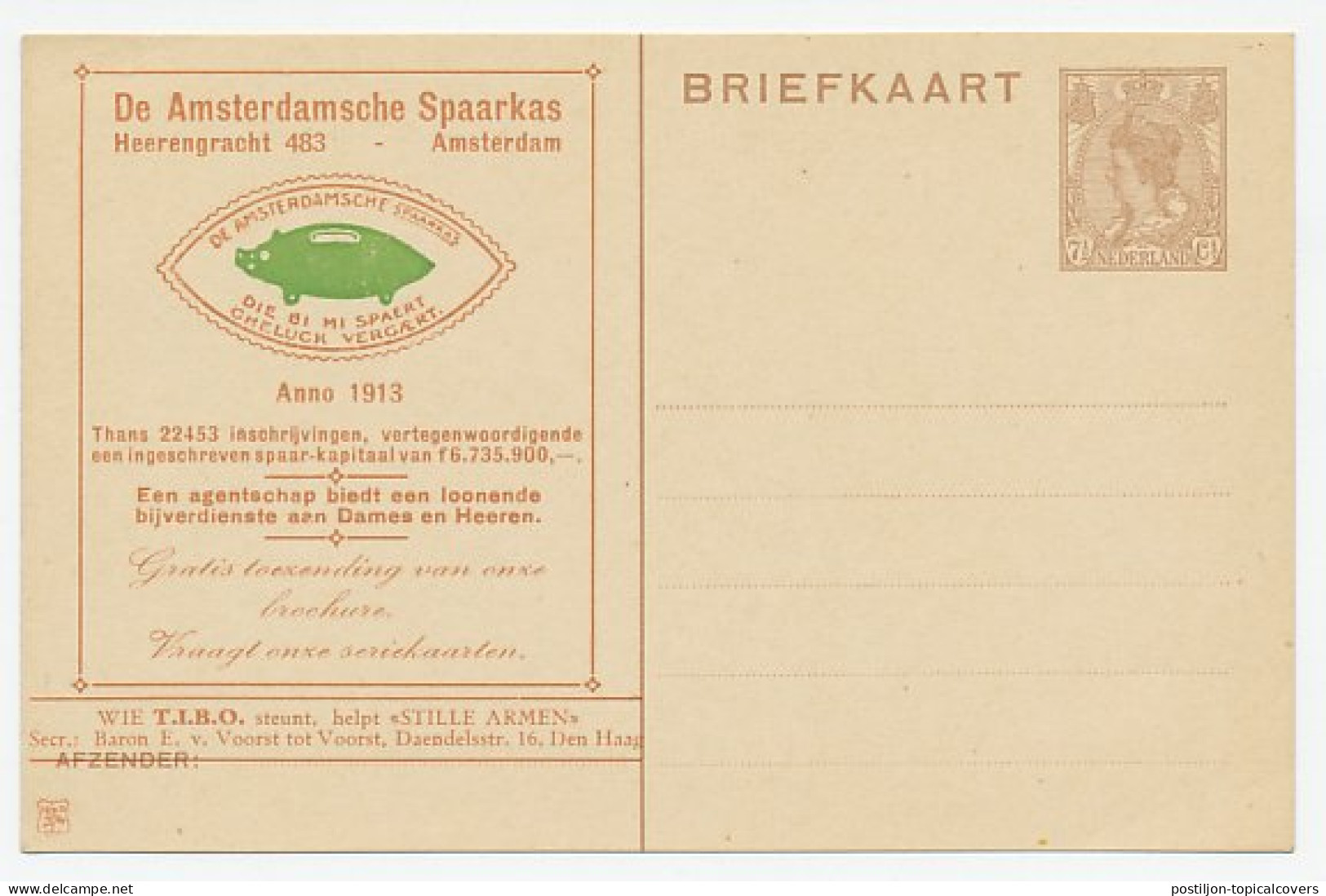 Particuliere Briefkaart Geuzendam TIB1 - Postwaardestukken