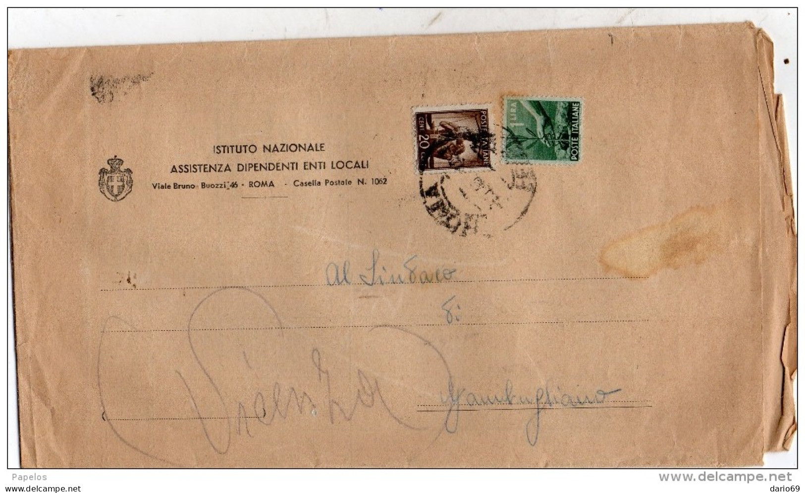 1946  LETTERA CON ANNULLO  ROMA - 1946-60: Poststempel