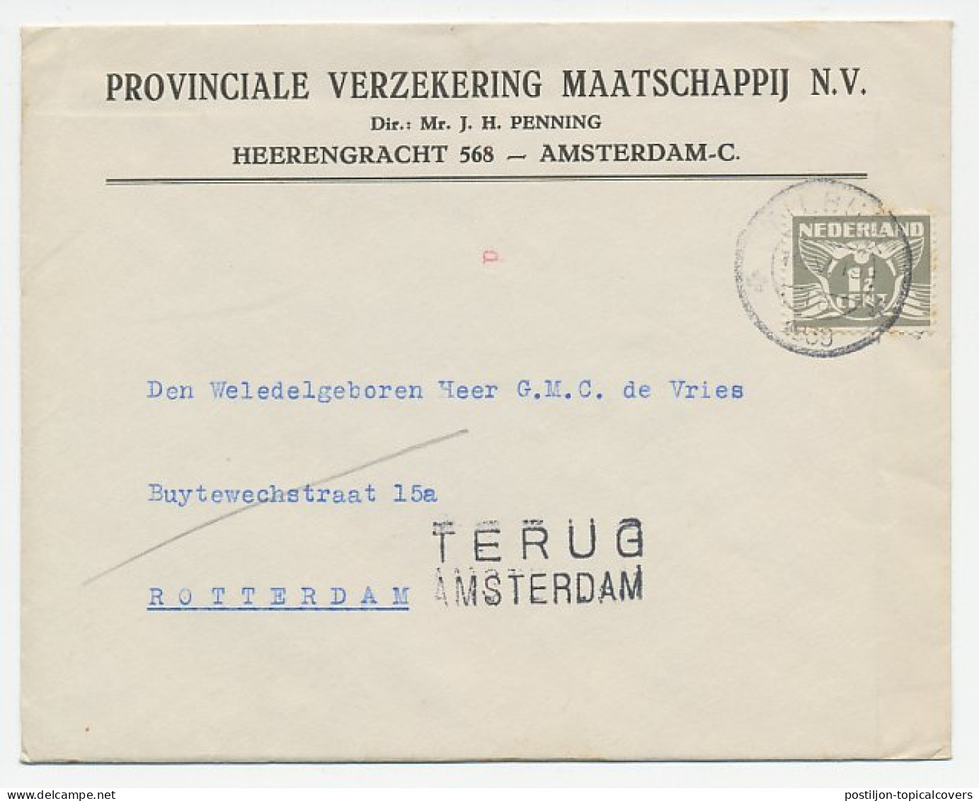 Tilburg - Rotterdam 1939 - Terug - Non Classés