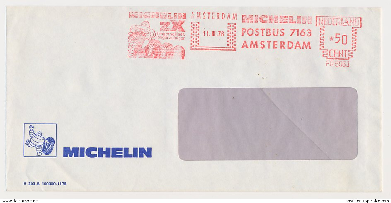 Meter Cover Netherlands 1976 Tire - Michelin ZX  - Unclassified