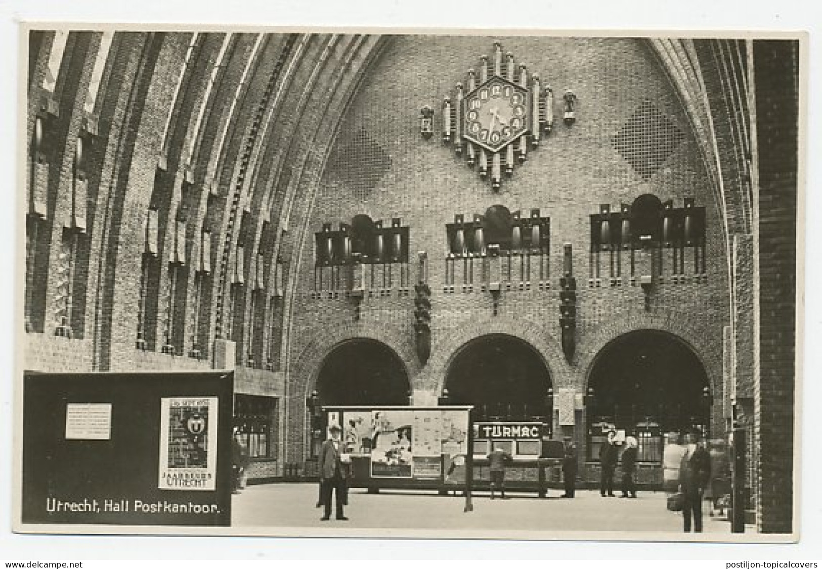 Prentbriefkaart Postkantoor Utrecht  - Autres & Non Classés